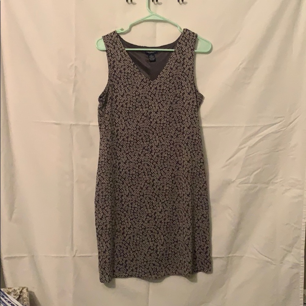 Grey floral dress